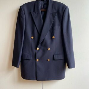 Brooks Brothers stretch double breasted blazer.